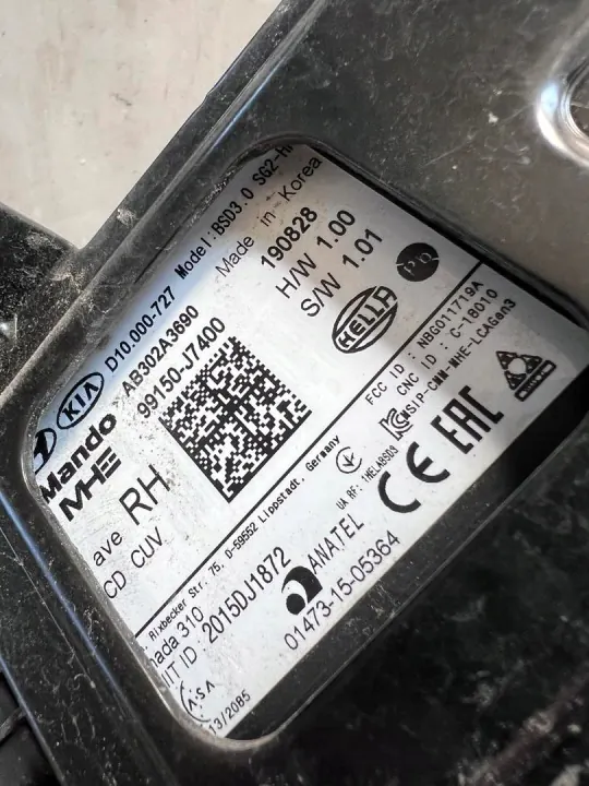 Kia Xceed Taka-Oikea Tutka OEM 99150-J7400 image 5