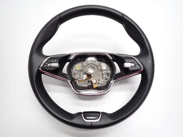 Volant Multifonction Cuir OEM 5E3959542T Skoda image 2
