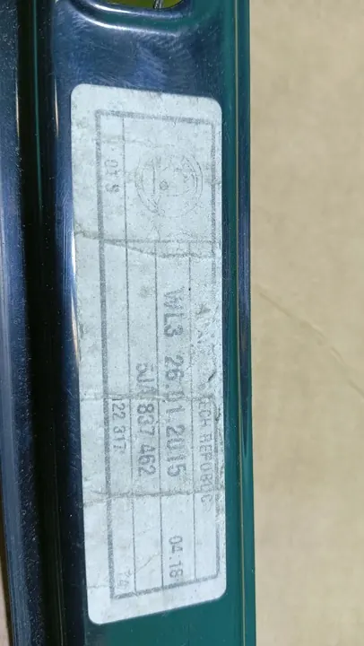 Regulador de janela porta dianteira direita SKODA RAPID 5JA837462 image 3