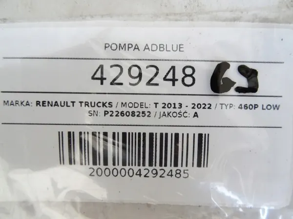 Bomba SCR usada OEM 22608252 para Renault Trucks image 7