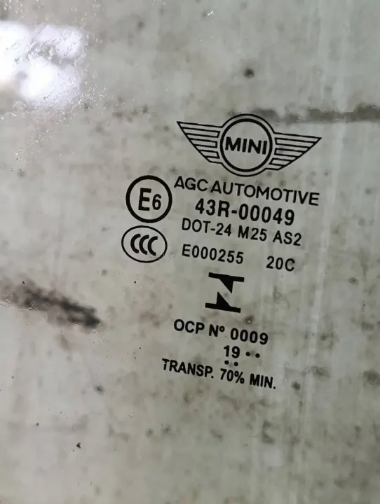 OEM 43R-00049S7 Rechter deurruit voor Mini Cooper image 3