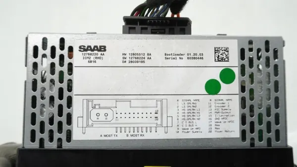 Panneau Commande Radio Saab 9-3 II OEM 12768220 image 4