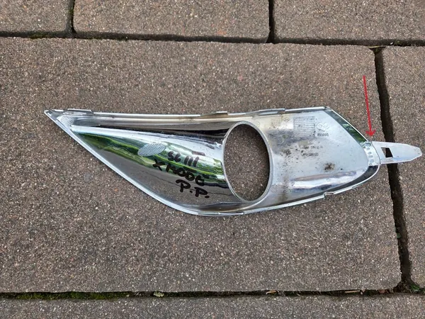 Griglia Faro Antinebbia Destra Renault Scenic III Lift Xmod Cromata OEM 261A25912R image 5