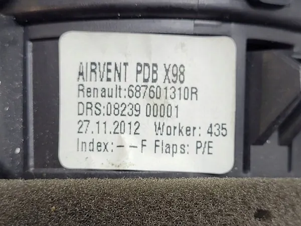 Grelha de Ventilação Esquerda Direita Renault Clio IV 687601310R image 6