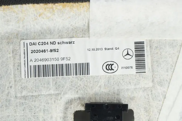 Mercedes W204 Coupé AMG Dakbekleding Clip OE A2046903150 image 6