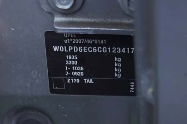 Opel Astra J rechter spiegel OEM Z179 Gebruikt image 4