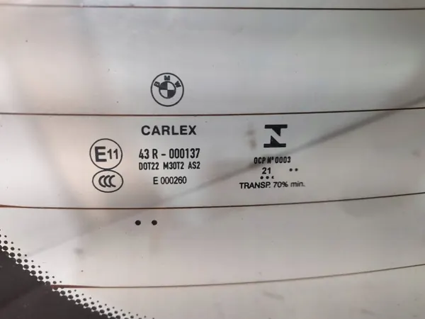 BMW X5 E70 Heckscheibe OEM 43R000137 Gebraucht image 3
