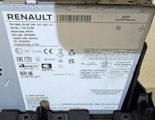 Radio Navigation OEM 259150080R für Renault Trafic image 7