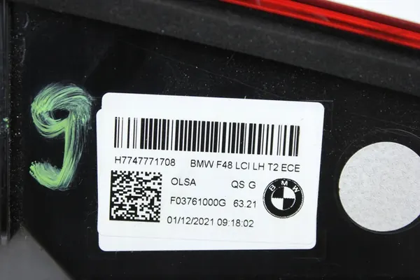 Luz Trasera Izquierda ECE Europa BMW F48 X1 LCI 7477717 image 4