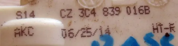 VW PASSAT B7 Türschloss Rechts Hinten 3C4839016B image 3