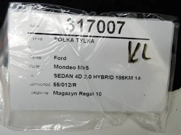 Bakre hylla OEM DS73-F46668 för Ford Mondeo MK5 Sedan image 6