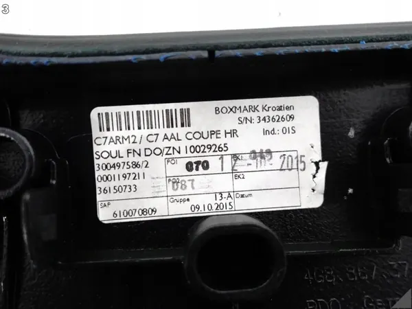 Accoudoir OEM 65829381 pour Audi A7/S7/RS7 image 4