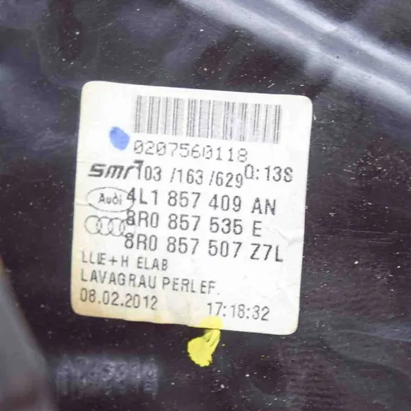 Vasen peililasi Audi Q7 3.0L 2012 OEM 8R0857535E image 9