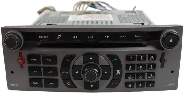OEM 96632912YW Peugeot 407 Tehdasradio CD-soitin image 2