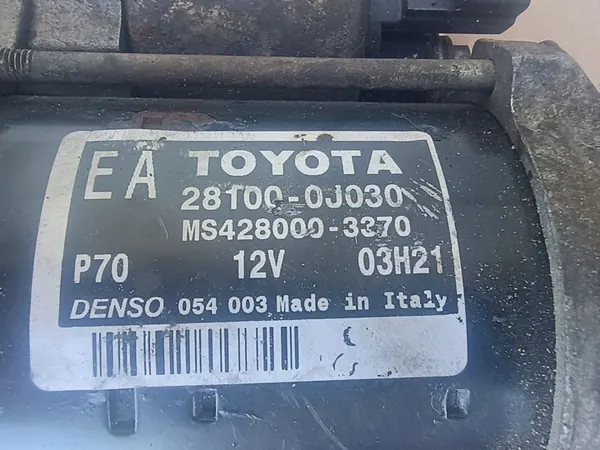 Motor de arranque Toyota Yaris 1.0, 1.3 16V OEM 28100-0J030 image 5