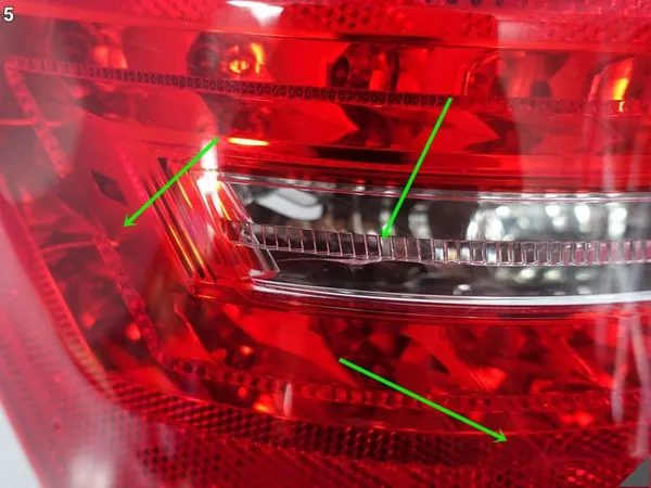 MERCEDES S-KLASSE W221 LIFT 09-13 LINKER ACHTER LED LICHT image 6