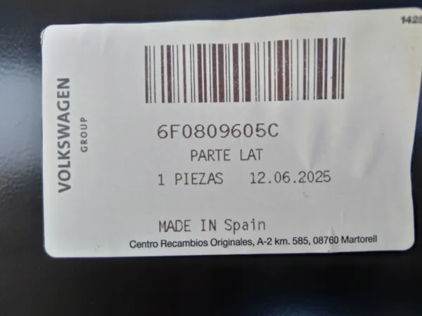 Pilier gauche SEAT IBIZA V 6F OEM 6F0809605 image 6