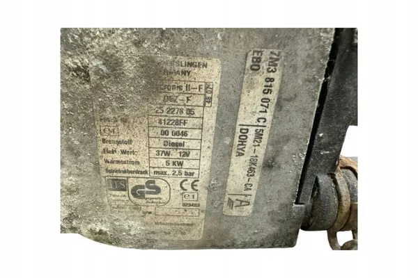 Webasto verwarming OEM 7M3815071C voor VW Sharan 2008 image 5