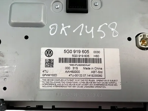 Ecrã navegação VW OEM 5G0919605 - Usado image 7