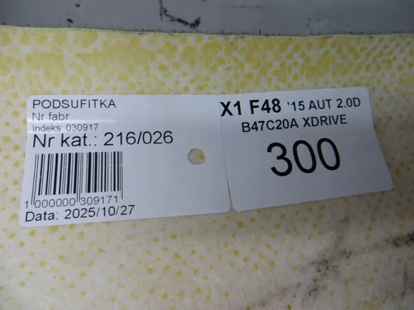 BMW X1 F48 Underrede OEM 216/026 - Begagnad image 5