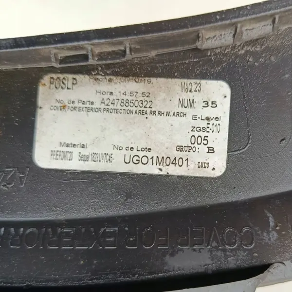 Mercedes X247 Takasuoja oikea OEM A2478850322 image 5