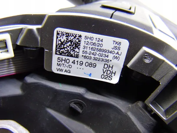 Volante Couro OEM 5H0419089DH com Pás Multifunção image 5