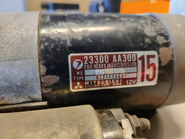 Arrancador Subaru SVX Mitsubishi 12V 23300-AA300 image 2