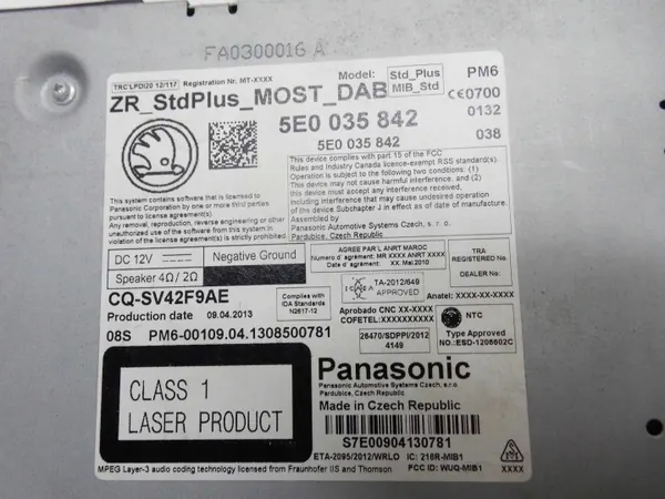 Lector de tarjetas SD OEM 5E0035842 para Skoda Octavia III image 4