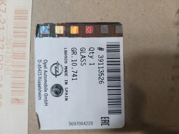 Vidro triangular traseiro esquerdo OEM 39113526 Opel Crossland X image 5