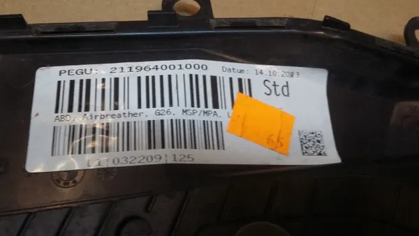 OEM 5A09E13 Escudo de ar do para-lama dianteiro esquerdo BMW 4 i4 G26 image 4