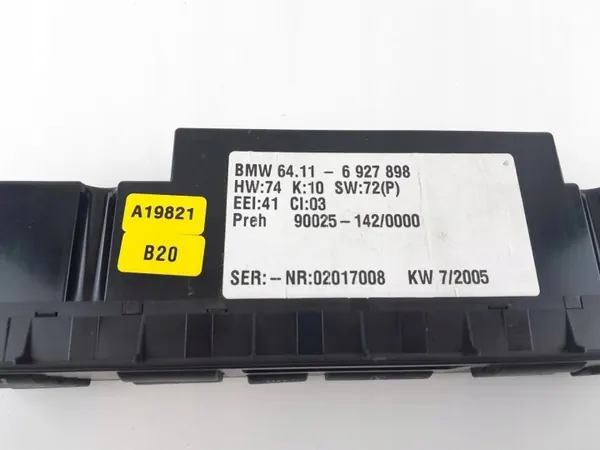 Panneau climatisation BMW X5 E53 OEM 6927898 image 4