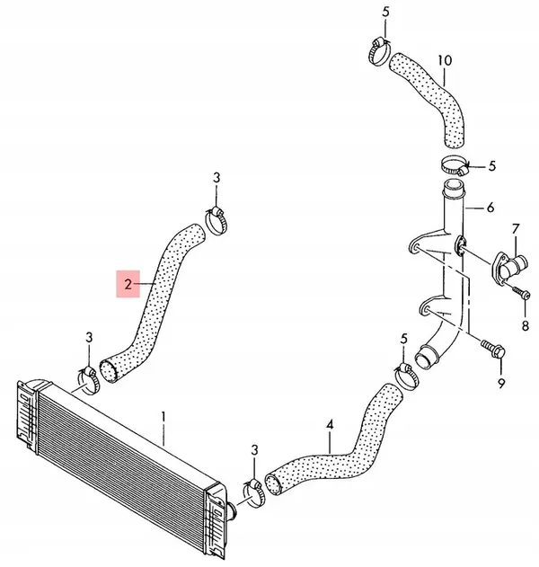 Manguera de intercooler VW Crafter 2.5 TDI image 2