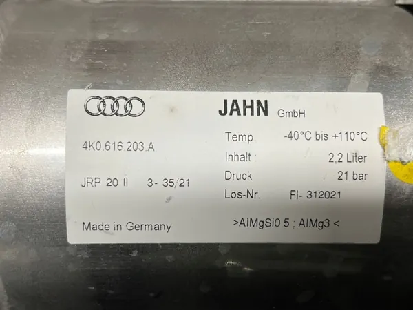 Audi A6 A7 Trycktank OEM 4K0616203A image 3