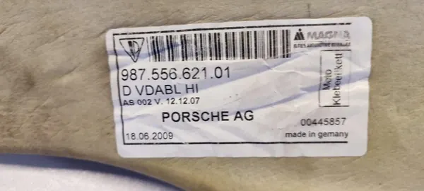 Porsche Boxster Äänieristys OEM 98755662403 image 6