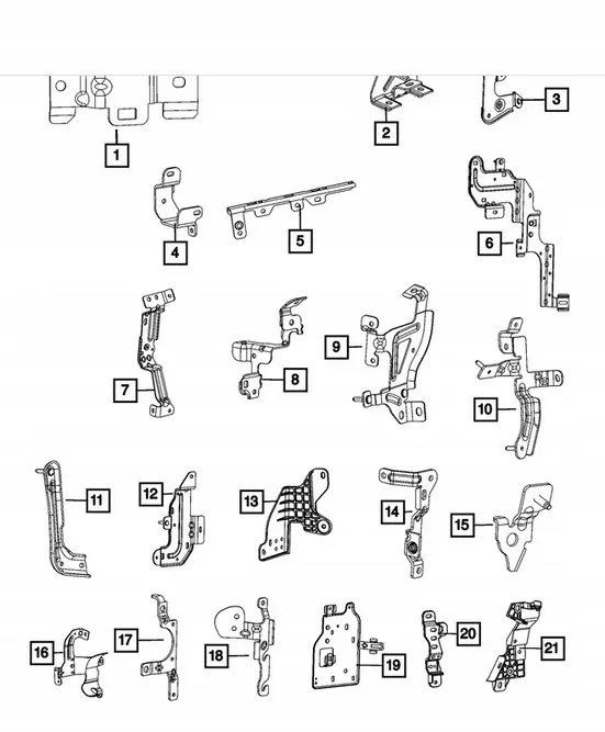 Soporte cableado Jeep OE OEM 68474073AA - Usado image 3
