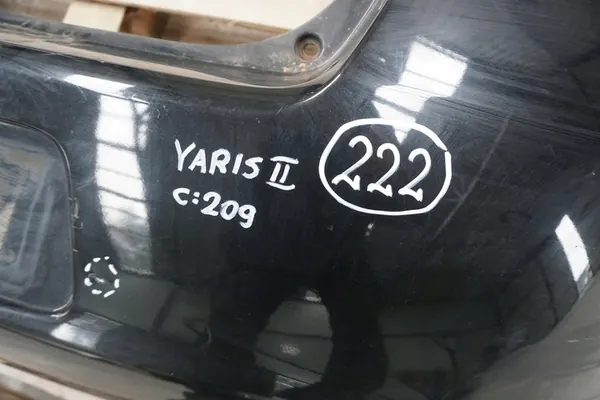 TOYOTA YARIS II Paraurti Posteriore Nero 2007 image 2