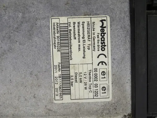 Aquecimento Webasto Audi Q7 4L 3.0 TDI OEM image 4