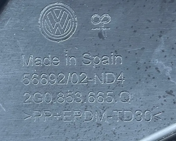 VW POLO VI 2G LIFT GTI Grille de Pare-Chocs Avant Gauche 2G0853665Q image 5