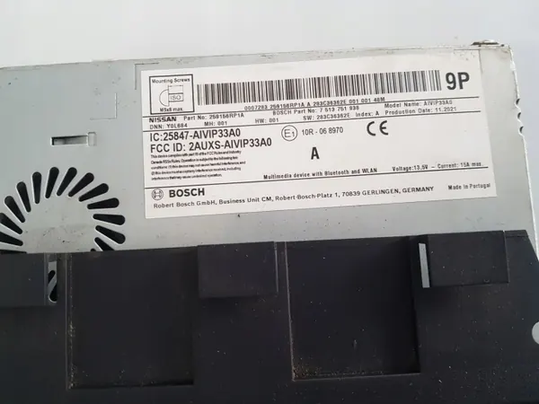 Radio Navigation Nissan Qashqai J12 OEM 25847-AIVIP33A0 image 4