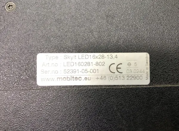 LED160281-802 Volvo Bussin Määränäyttö, Takaosa image 5