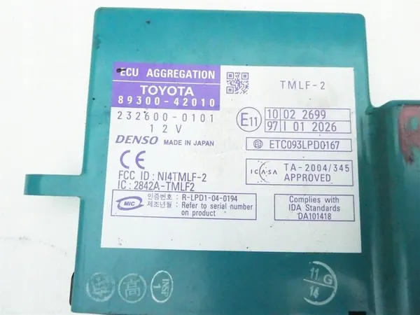 Módulo de Fechadura Central Toyota RAV4 2006-2012 OE 89300-42010 image 2