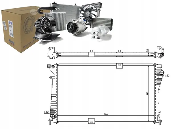 Nissens 630709 Radiador de refrigeración del motor image 4