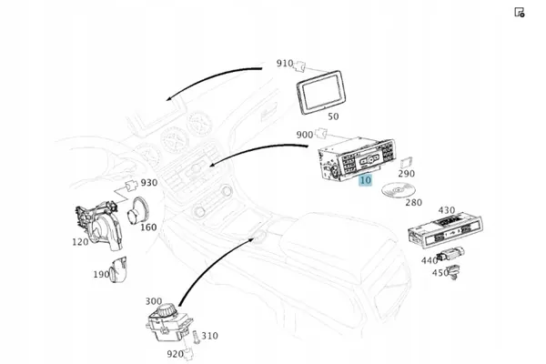 OEM A2469008719 CD-radio Mercedes CLA W117:lle image 7
