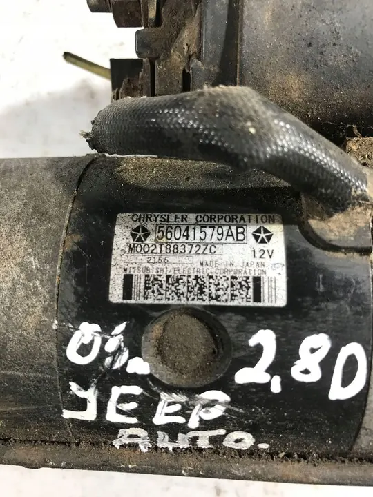 Arrancador JEEP CHEROKEE 2.8L diesel 2005 OEM 56041579AB image 2