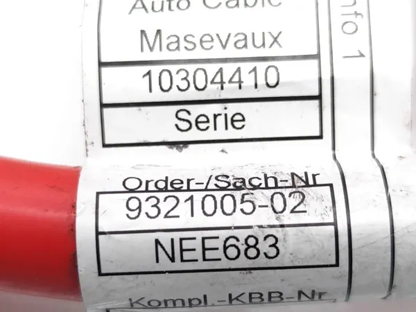 BMW Accukabel OEM 9321005 voor X3 20d Diesel image 7
