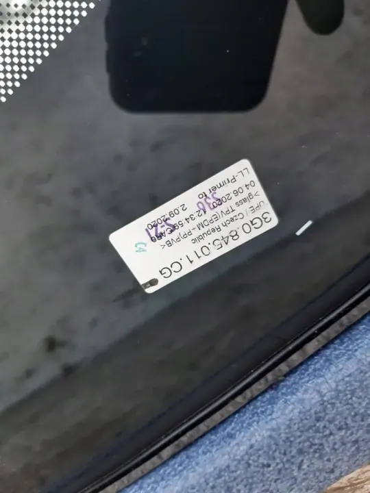 Vindruta OEM 3G0845011CG för VW Passat B8 image 3