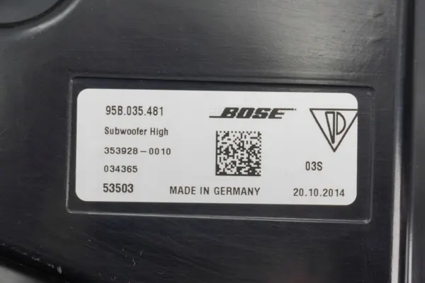 Altavoz Subwoofer Porsche Macan OEM 95B035481 image 7