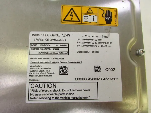 OEM A0009006420 Mercedes Convertisseur Hybride 7.2kW image 3