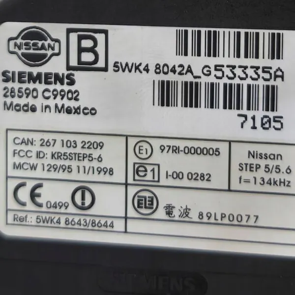 Nissan Murano Z50 06 contactsleutel OEM 28590C9902 image 8