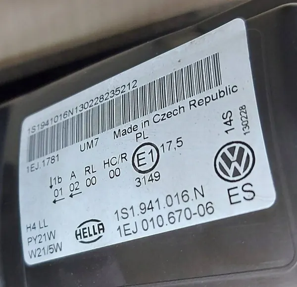 Oikea etuvalo VW Up Eurooppa image 6